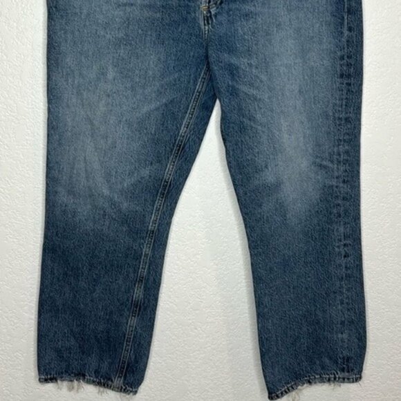 Agolde Riley Jeans Size 31 Frequency Riley High Rise Straight Crop - Picture 7 of 9
